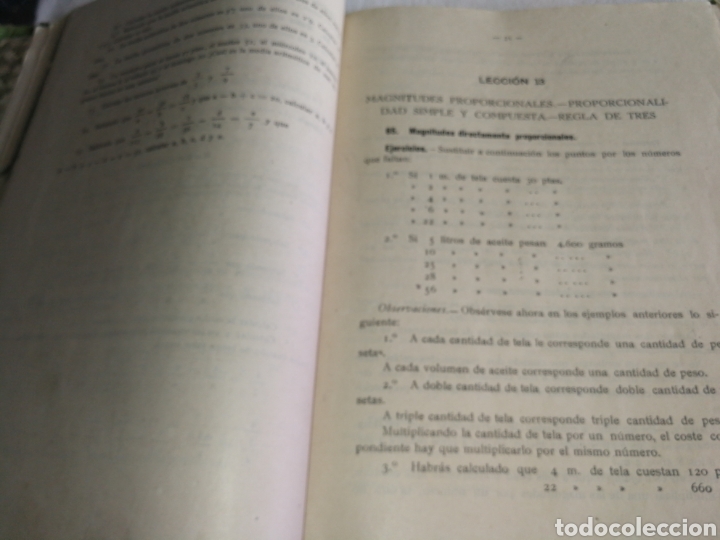 Libros de segunda mano de ciencias: NOCIONES ARITM&Eacute;TICA, A&Ntilde;O 1954,1&deg;EDICION. - Foto 5