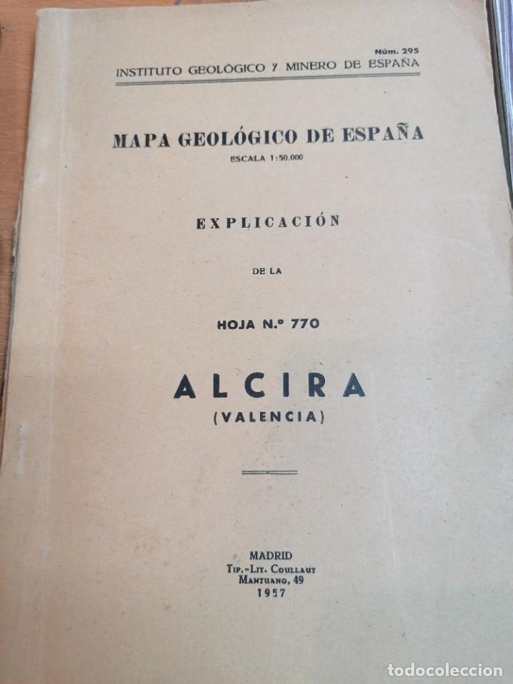 Libros de segunda mano: Mapa geol&oacute;gico de Espa&ntilde;a. Alcira - Foto 1