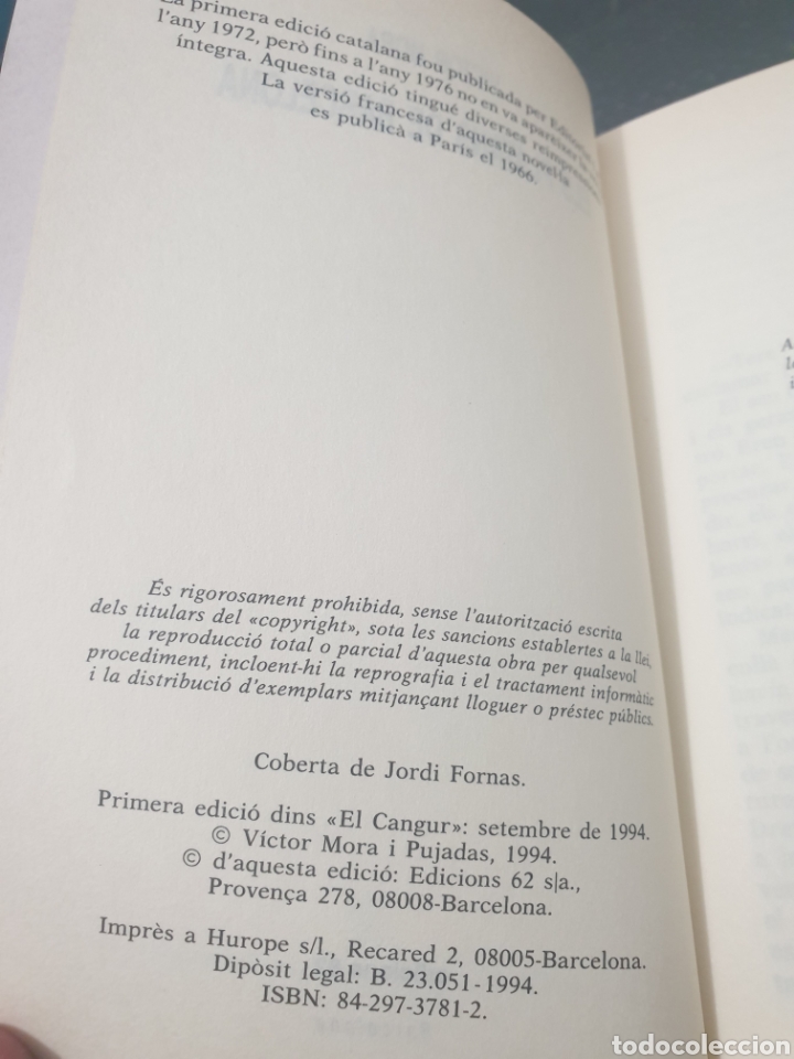 Libros de segunda mano: Els platans de Barcelona, 1994, V&iacute;ctor mora - Foto 6