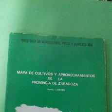 Libros de segunda mano: MAPA DE CULTIVOS Y APROVECHAMIENTOS DE LA PROVINCIA DE ZARAGOZA. MINISTERIO DE AGRICULTURA, 1982. Lote 270383013