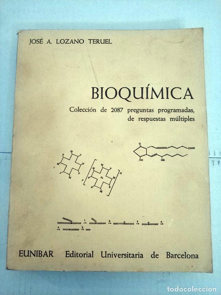 Libros de segunda mano de ciencias: Libro Bioquimica Coleccion de 2087 preguntas programadas de respuestas m&uacute;ltiples - Eunibar - Foto 1