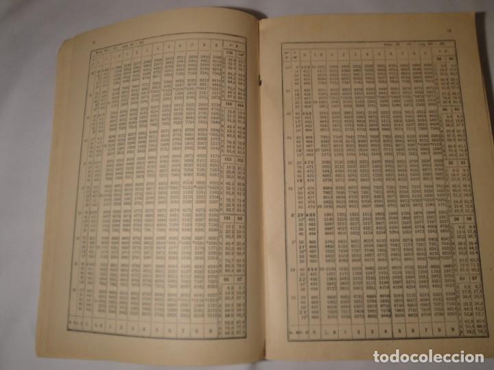 Libros de segunda mano de ciencias: Tabla de Logaritmos. Trigonom&eacute;tricas y C&aacute;lculo de intereses.Eusebio S&aacute;nchez Ramos.24&ordf; edici&oacute;n n&ordm;294 - Foto 5