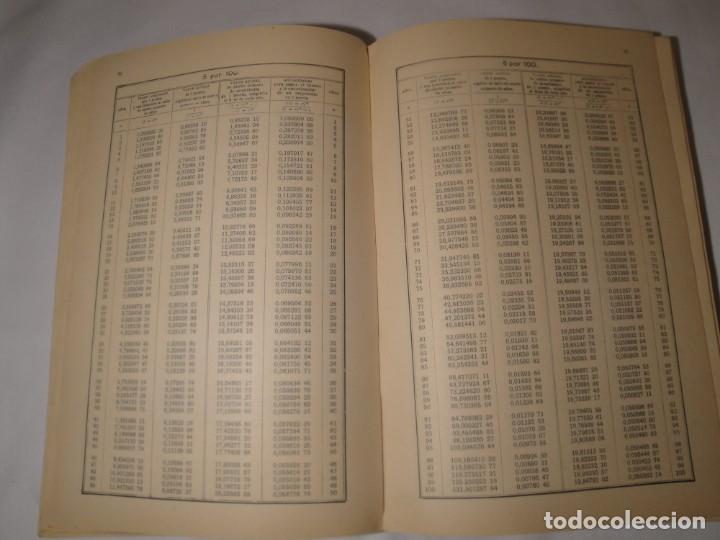 Libros de segunda mano de ciencias: Tabla de Logaritmos. Trigonom&eacute;tricas y C&aacute;lculo de intereses.Eusebio S&aacute;nchez Ramos.24&ordf; edici&oacute;n n&ordm;294 - Foto 6
