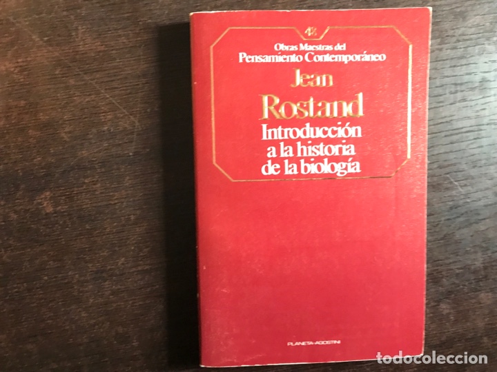 Libros de segunda mano: Introducci&oacute;n a la historia de la biolog&iacute;a. Jean Rostand - Foto 1