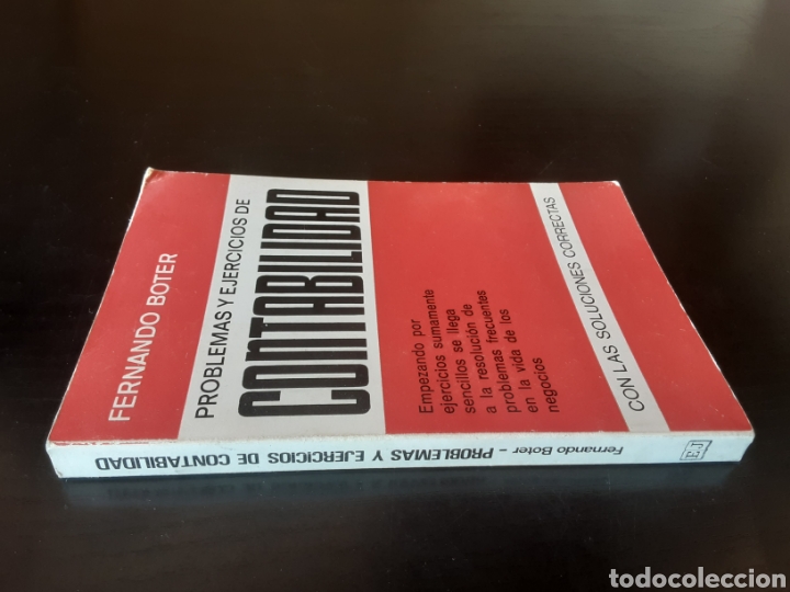 Libros de segunda mano de ciencias: Problemas y ejercicios de contabilidad con las soluciones correctas -Fernando Boter- - Foto 2