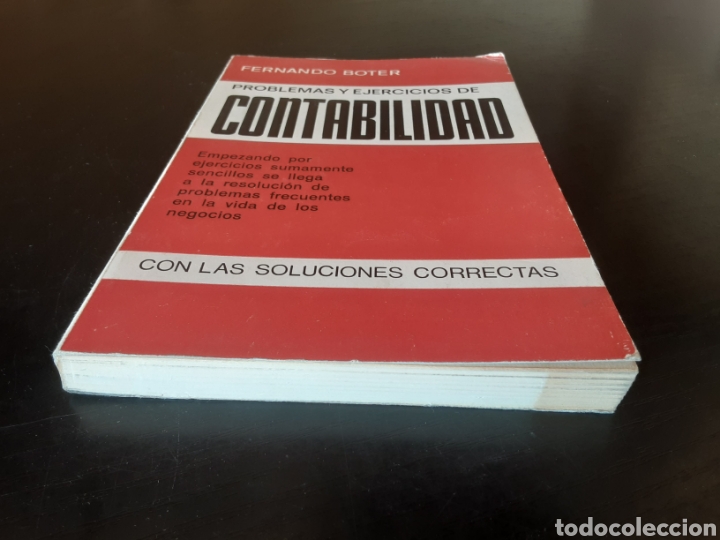 Libros de segunda mano de ciencias: Problemas y ejercicios de contabilidad con las soluciones correctas -Fernando Boter- - Foto 4