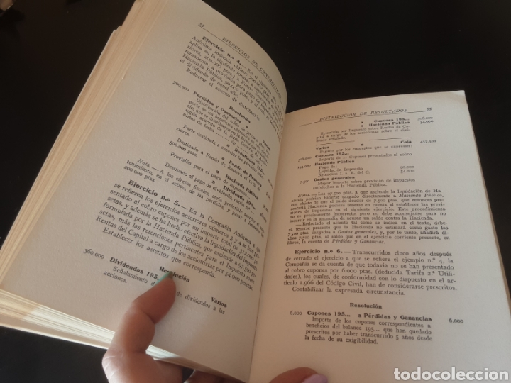 Libros de segunda mano de ciencias: Problemas y ejercicios de contabilidad con las soluciones correctas -Fernando Boter- - Foto 6