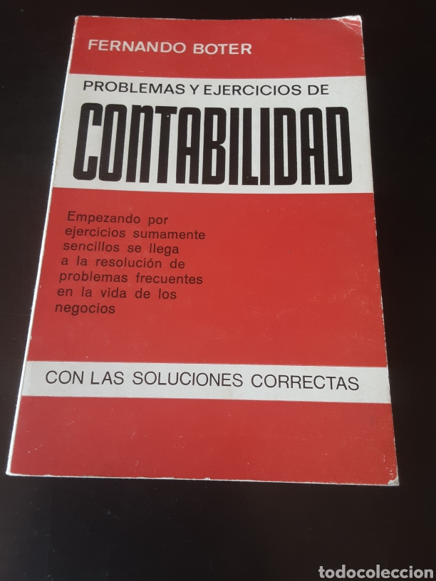 Libros de segunda mano de ciencias: Problemas y ejercicios de contabilidad con las soluciones correctas -Fernando Boter- - Foto 1