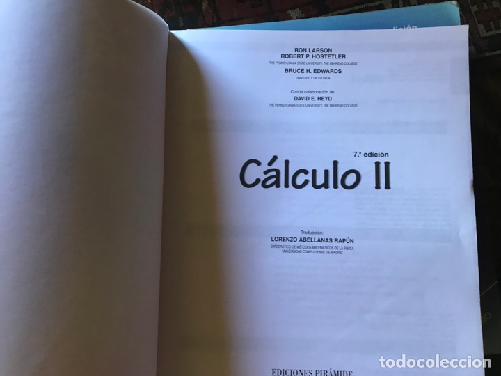 Libros de segunda mano de ciencias: C&aacute;lculo I y II. Larson. Hostetler . Edwards . Pir&aacute;mide - Foto 12
