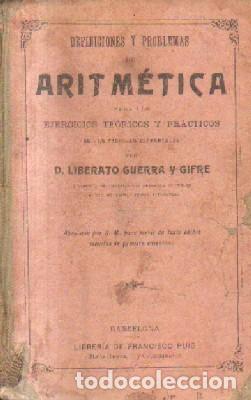 Gebrauchte B&uuml;cher der Wissenschaften: DEFINICIONES Y PROBLEMAS DE ARITMETICA . VV.AA. A-ESC-1826