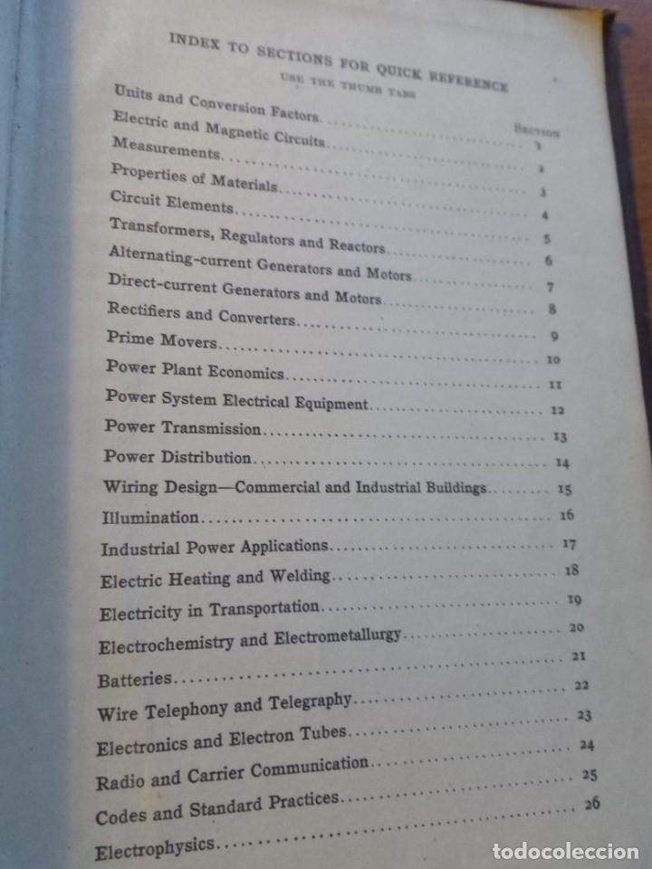 Libros de segunda mano de ciencias: STANDARD HANDBOOK FOR ELECTRICAL ENGINEERS, SEVENTH EDITION, 1941 - Foto 6