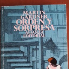 Libros de segunda mano de Ciencias: MARTIN GARDNER - ORDEN Y SORPRESA - ALIANZA EDITORIAL. Lote 275233238