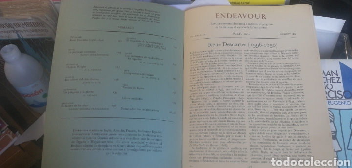 Libros de segunda mano de ciencias: Endeavour..Vol IX Num 35 1950. La particula Elemental. E. Schrodinger. - Foto 2