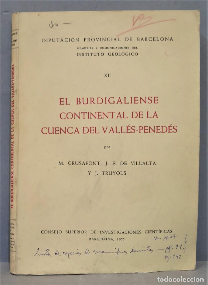 Libros de segunda mano: EL BURDIGALIENSE CONTINENTAL DE LA CUENCA DEL VALLES-PENEDES - Foto 1