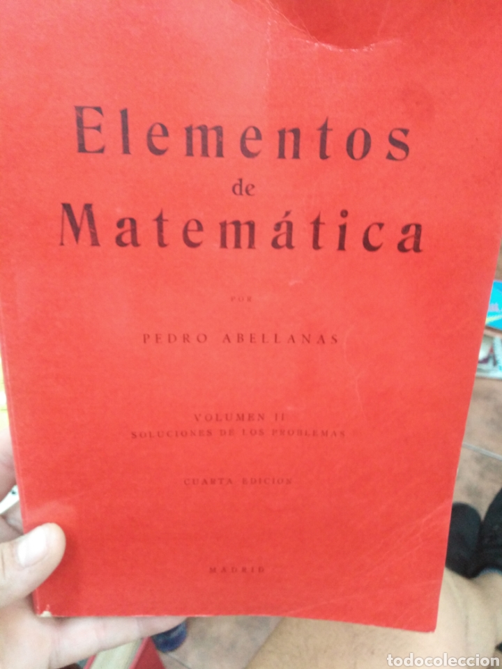 Libros de segunda mano de ciencias: ELEMENTOS DE MATEM&Aacute;TICA.PEDRO ABELLANAS.VOLUMEN 2.SOLUCIONES 1966 - Foto 1