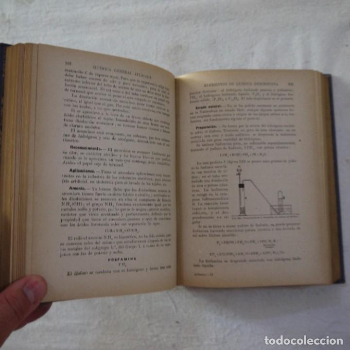 Libros de segunda mano de ciencias: QU&Iacute;MICA GENERAL APLICADA - LUIS P&Oacute;STIGO - RAM&Oacute;N SOPENA - 1939 - Foto 8