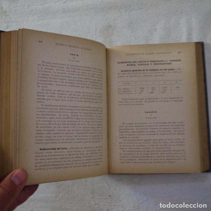 Libros de segunda mano de ciencias: QU&Iacute;MICA GENERAL APLICADA - LUIS P&Oacute;STIGO - RAM&Oacute;N SOPENA - 1939 - Foto 9