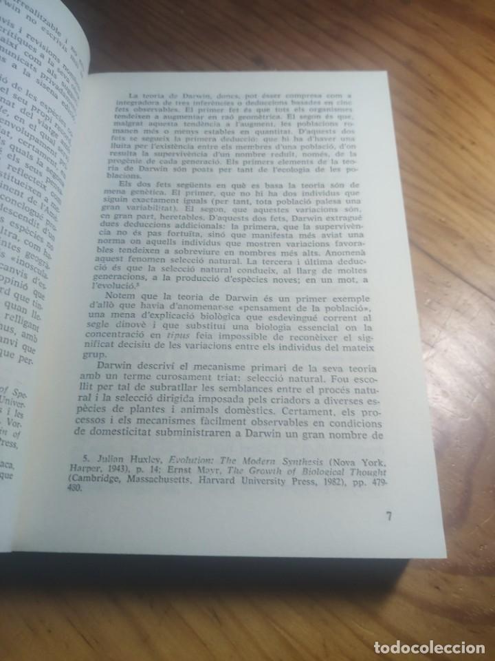 Libros de segunda mano: Darwin, Charles: Lorigen de les esp&egrave;cies. (Cl&agrave;ssics del pensament modern, 1). - Foto 5
