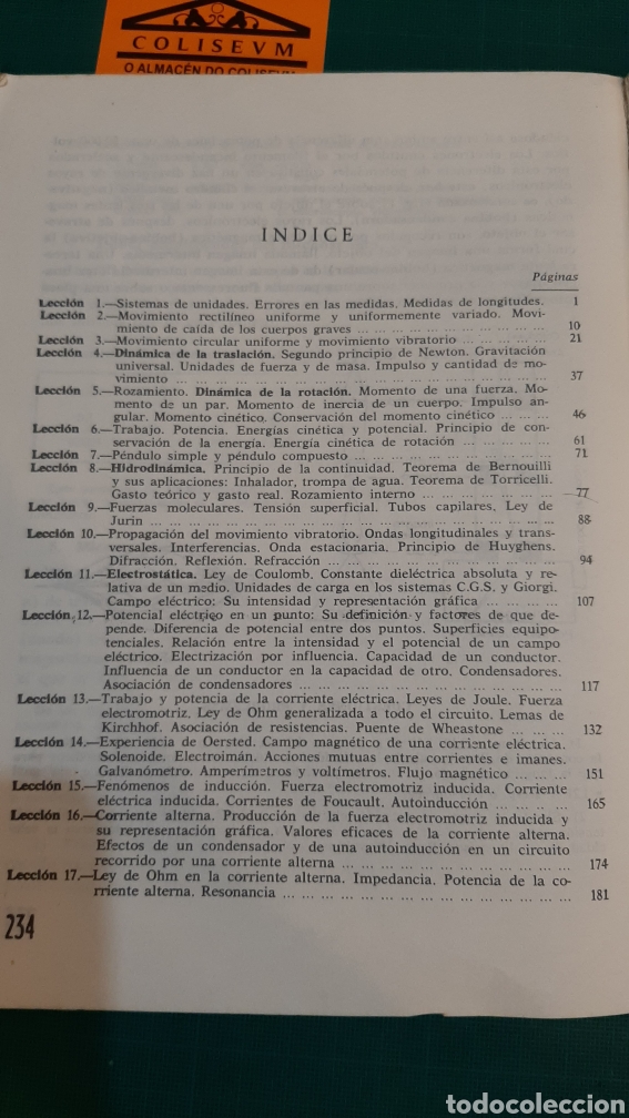 Libros de segunda mano de ciencias: FISICA A.RIVAS 1973 everest 6 curso - Foto 2