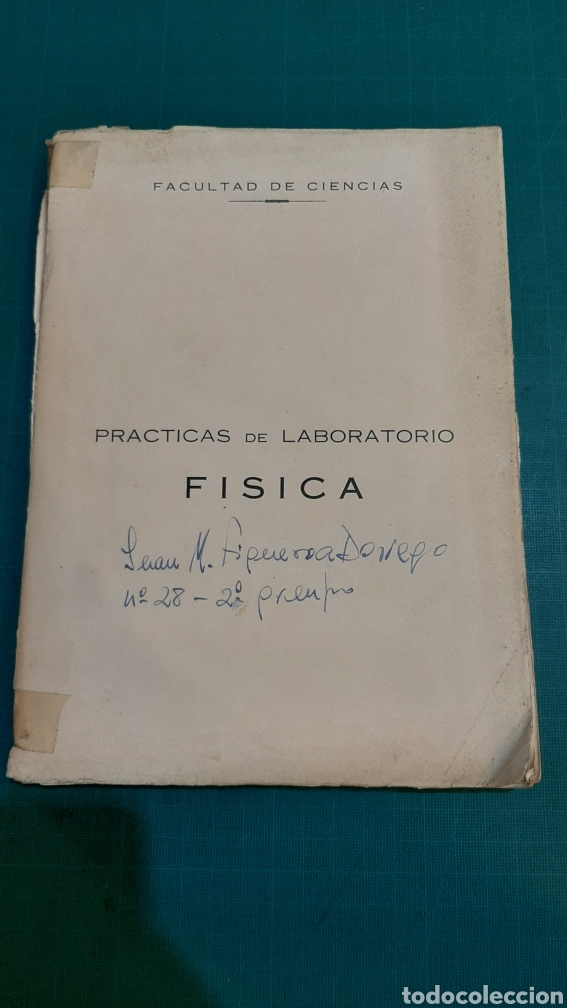 Gebrauchte B&uuml;cher der Wissenschaften: UNIVERSIDAD SANTIAGO FACULTAD CIENCIAS F&Iacute;SICA PR&Aacute;CTICAS LABORATORIO 1961