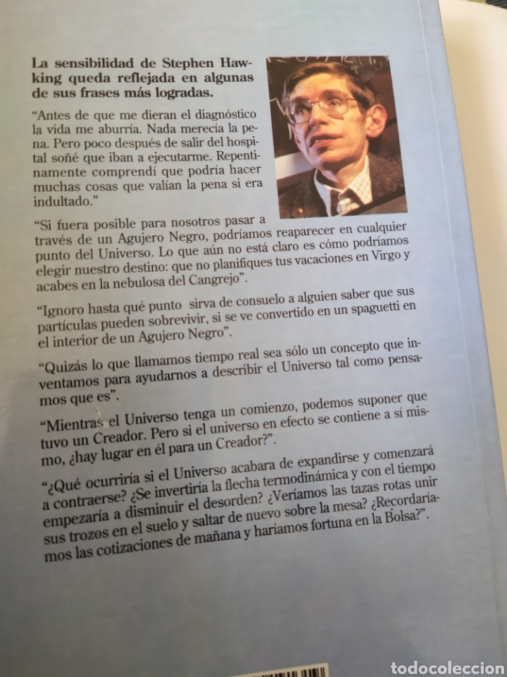 Libros de segunda mano de ciencias: Stephen Hawking y su historia del tiempo 1993 - Foto 2