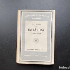 Libros de segunda mano de Ciencias: ESTADISTICA. W. HAUBER. ED. LABOR. 2ªED. BARCELONA, 1941. PAGS: 291