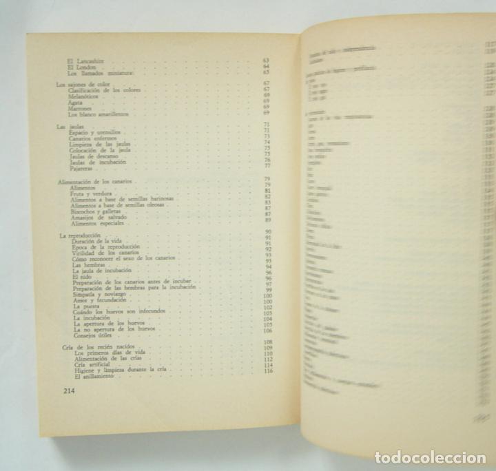 Libros de segunda mano: CRIA MODERNA DE LOS CANARIOS - MANUAL PRACTICO COMPLETO - MARINA ROBERTI - Foto 3