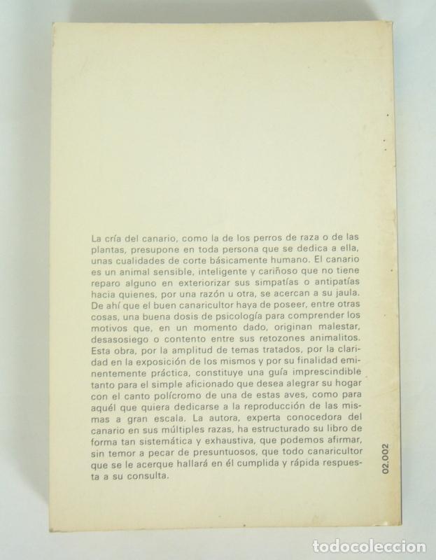 Libros de segunda mano: CRIA MODERNA DE LOS CANARIOS - MANUAL PRACTICO COMPLETO - MARINA ROBERTI - Foto 4
