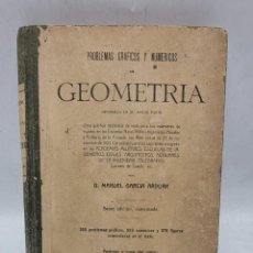 Libros de segunda mano de Ciencias: GEOMETRIA. D. MANUEL GARCIA ARDURA. 6ºED. MADRID, 1943. PAGS: 345.