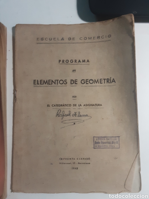 Libros de segunda mano de ciencias: Elementos de geometr&iacute;a. Jos&eacute; Busquest Gorina. 1948 - Foto 2