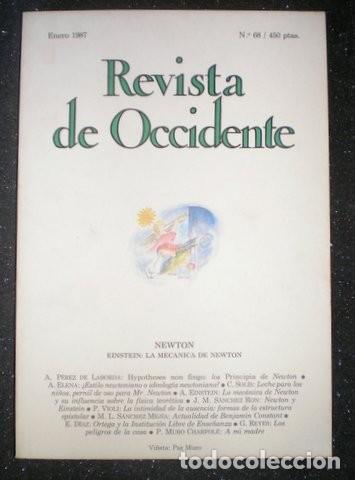 Libros de segunda mano de ciencias: NEWTON. ALBERT EINSTEIN. REVISTA DE OCCIDENTE N&ordm;68 (Enero 1987) - Foto 1