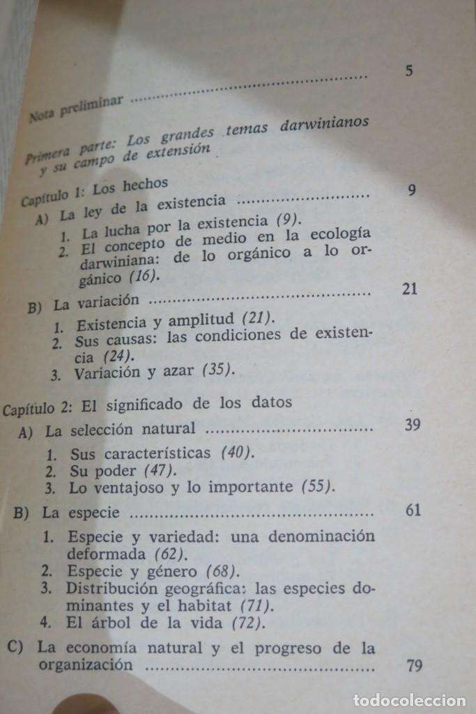Libros de segunda mano: TEORIA DE LA EVOLUCION. CHARLES DARWIN - Foto 2