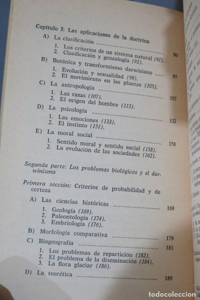 Libros de segunda mano: TEORIA DE LA EVOLUCION. CHARLES DARWIN - Foto 3