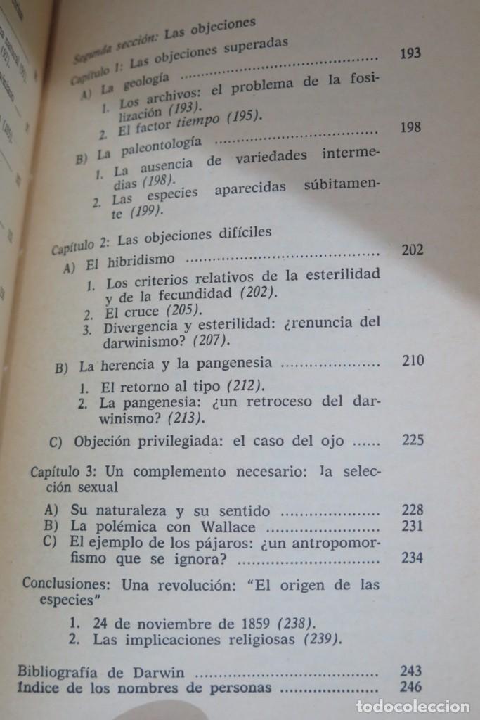 Libros de segunda mano: TEORIA DE LA EVOLUCION. CHARLES DARWIN - Foto 4