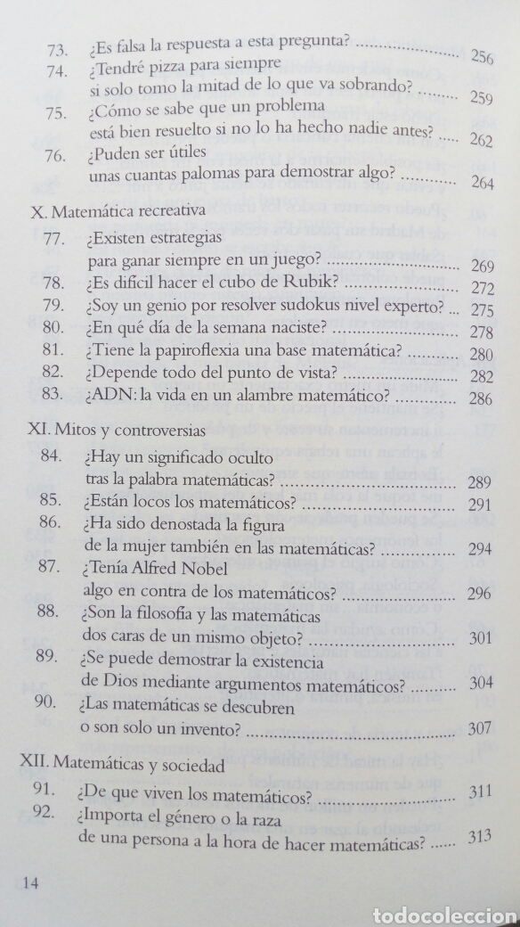 Libros de segunda mano de ciencias: Las matem&aacute;ticas en 100 preguntas. &Aacute;lvaro S&aacute;nchez Gonz&aacute;lez. - Foto 9