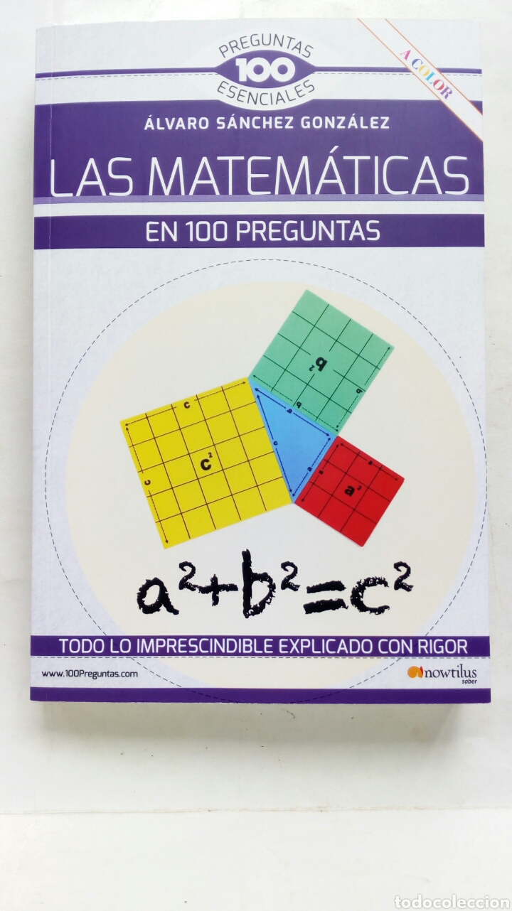 Libros de segunda mano de ciencias: Las matem&aacute;ticas en 100 preguntas. &Aacute;lvaro S&aacute;nchez Gonz&aacute;lez. - Foto 1