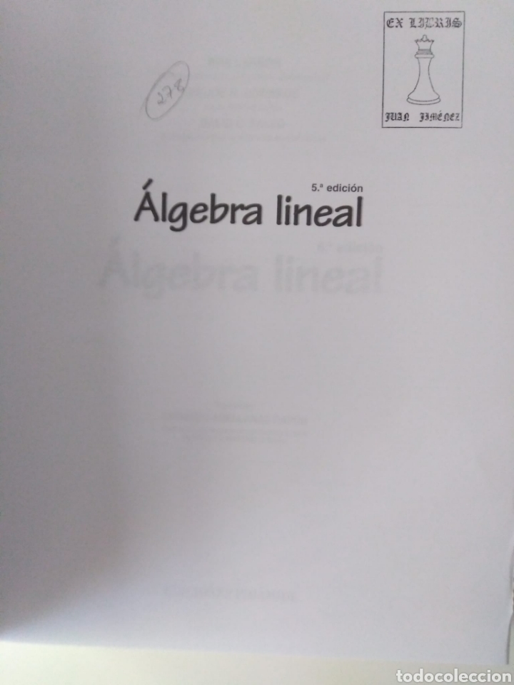 Libros de segunda mano de ciencias: &Aacute;lgebra lineal / Ron Larson, Bruce H. Edwards, David C. Falvo - Foto 2