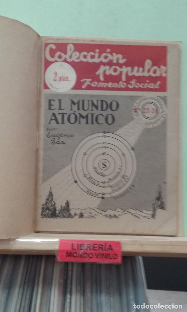 Libros de segunda mano de ciencias: Colecci&oacute;n popular. El mundo at&oacute;mico. Eugenio Saz - Foto 2