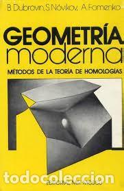 Libri di seconda mano: geometr&iacute;a moderna B Dubrovn S N&oacute;vikov A Fomenko ed mir