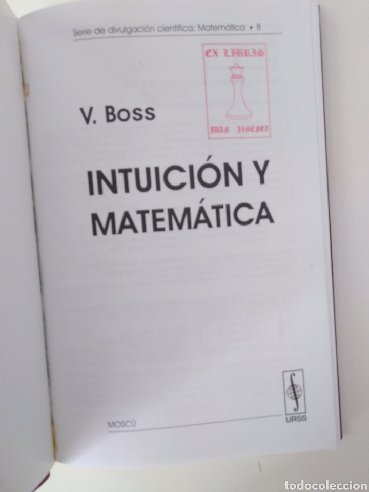 Libros de segunda mano de ciencias: Intuici&oacute;n y matem&aacute;ticas / V. Boss. Mar&iacute;n Ricoy (ed. lit..) - Foto 2