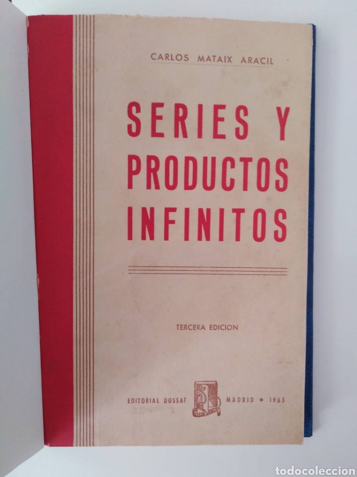 Libros de segunda mano de ciencias: Series y productos infinitos / Carlos Mataix Aracil - Foto 1