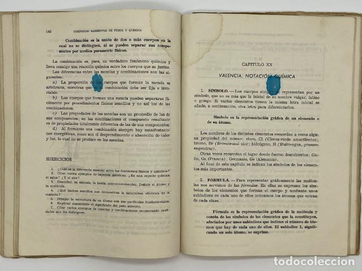 Libros de segunda mano de ciencias: COMPENDIO ELEMENTAL DE FISICA Y QUIMICA - Foto 4