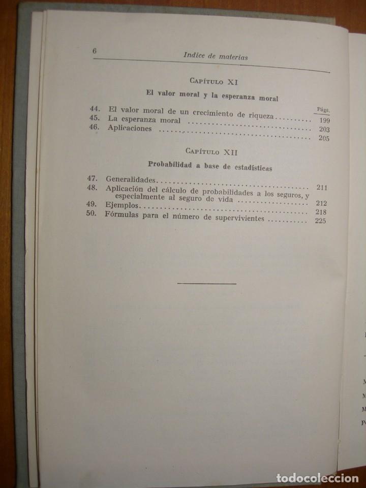 Libros de segunda mano de ciencias: C&Aacute;LCULO DE PROBABILIDADES / OTTO KNOPF - Foto 5