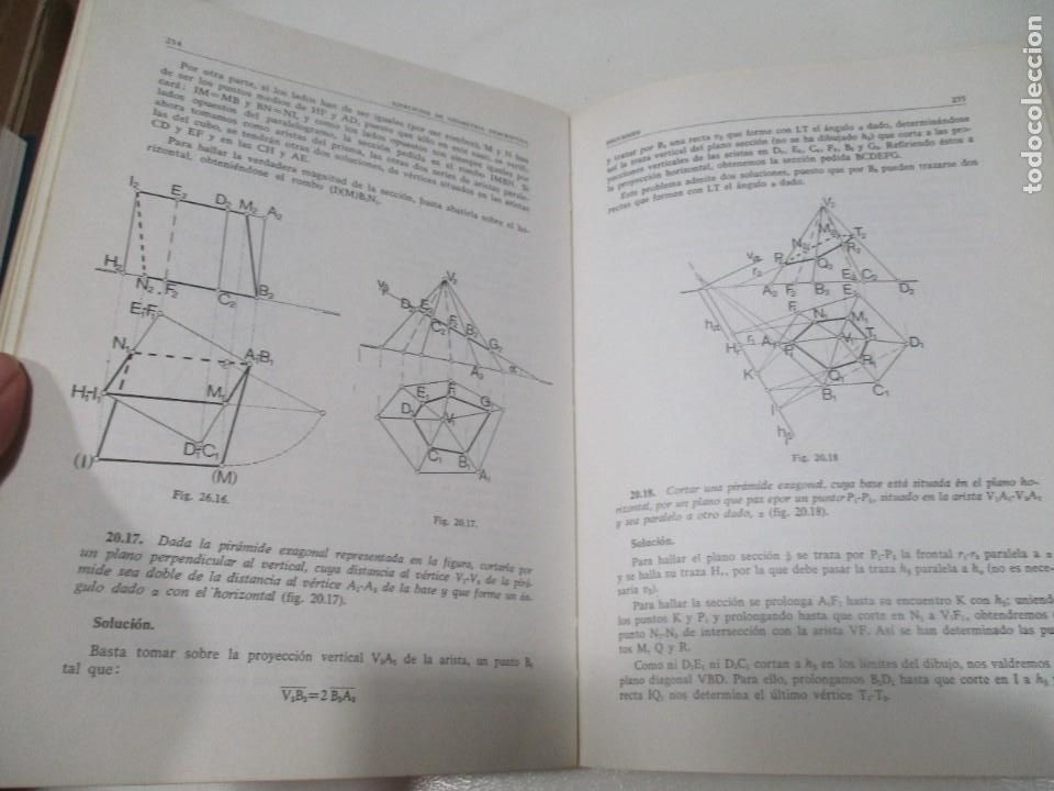 Libros de segunda mano de ciencias: FERNANDO IZQUIERDO ASENSI Ejercicios de Geometr&iacute;a descriptiva W9351 - Foto 2