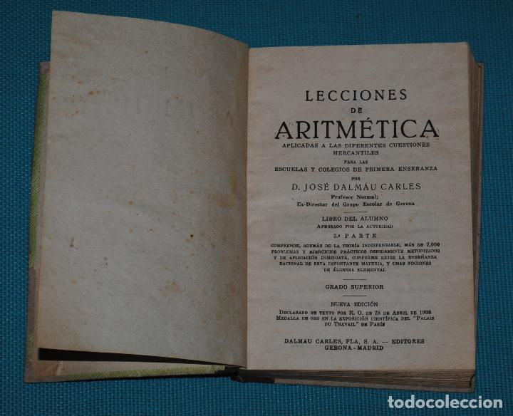 Libros de segunda mano de ciencias: Lecciones de aritm&eacute;tica 2&ordf; Parte - Foto 1