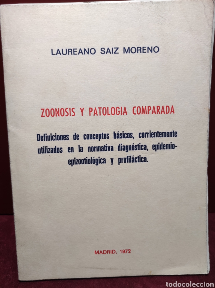 Libros de segunda mano de ciencias: ZOONOSIS Y PATOLOG&Iacute;A COMPARADA 1972 - Foto 1