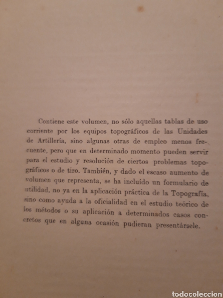 Libros de segunda mano de ciencias: TABLAS DE LOGARITMOS Y TOPOGRAFIAS ESTADO MAYOR DEL EJERCITO - 1 EDICION - Foto 5