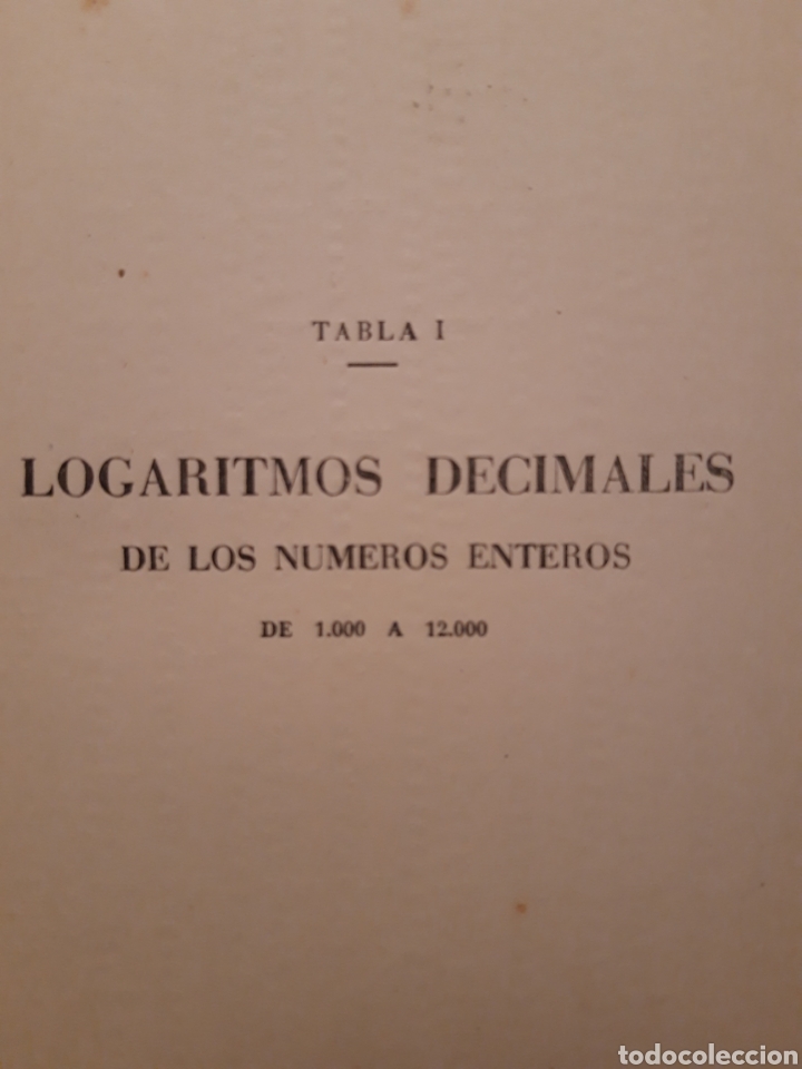 Libros de segunda mano de ciencias: TABLAS DE LOGARITMOS Y TOPOGRAFIAS ESTADO MAYOR DEL EJERCITO - 1 EDICION - Foto 7