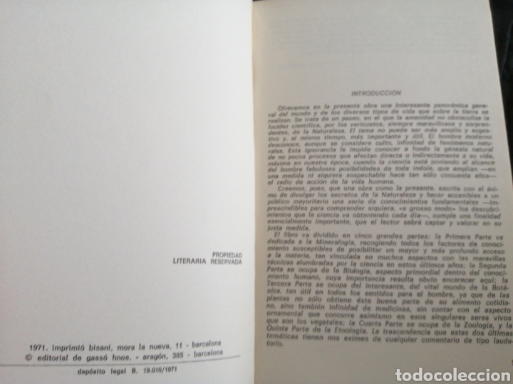 Libros de segunda mano: EL LIBRO DE LA NATURALEZA, 1971. - Foto 2