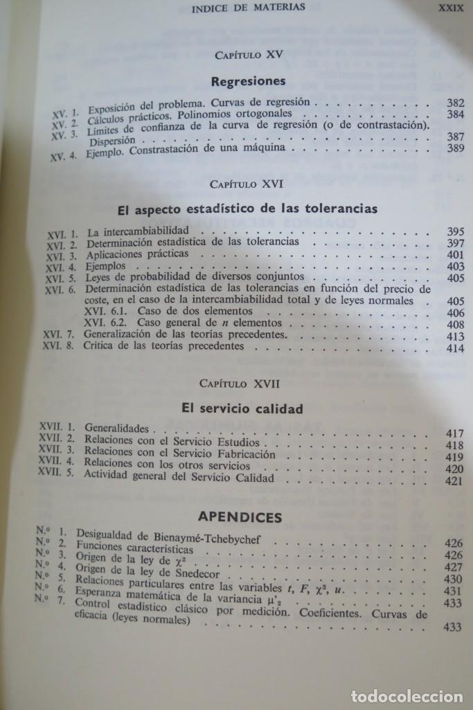 Libros de segunda mano de ciencias: EL CONTROL ESTADISTICO. CAVE - Foto 10